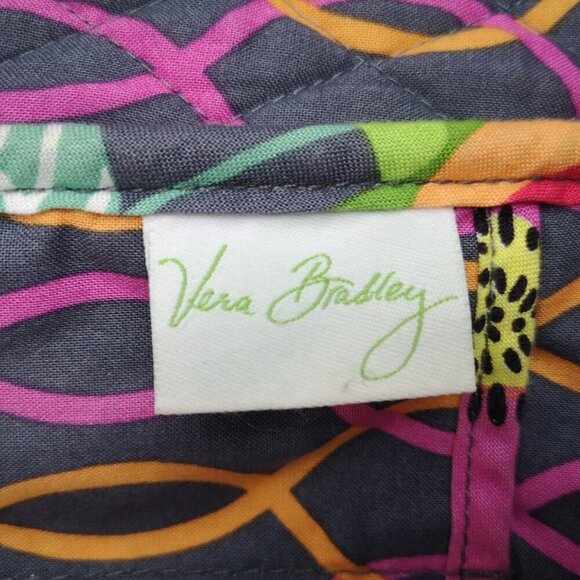 Vera Bradley Multi Colored Lightly Quilted Zipper Closure Crossbody Bag - Picture 3 of 11